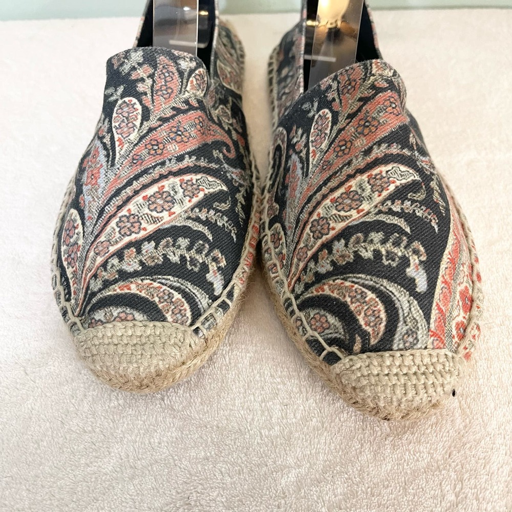 Isabel Marant Etoile Women's Paisley Print Slip On Espadrilles Shoes Size 38 - Picture 7 of 7